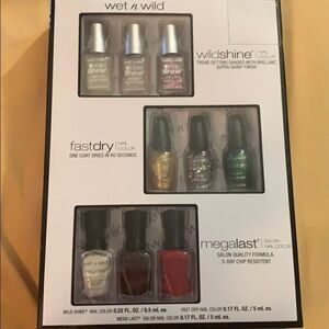Wet n wild megalast fast dry wild shine nail set
